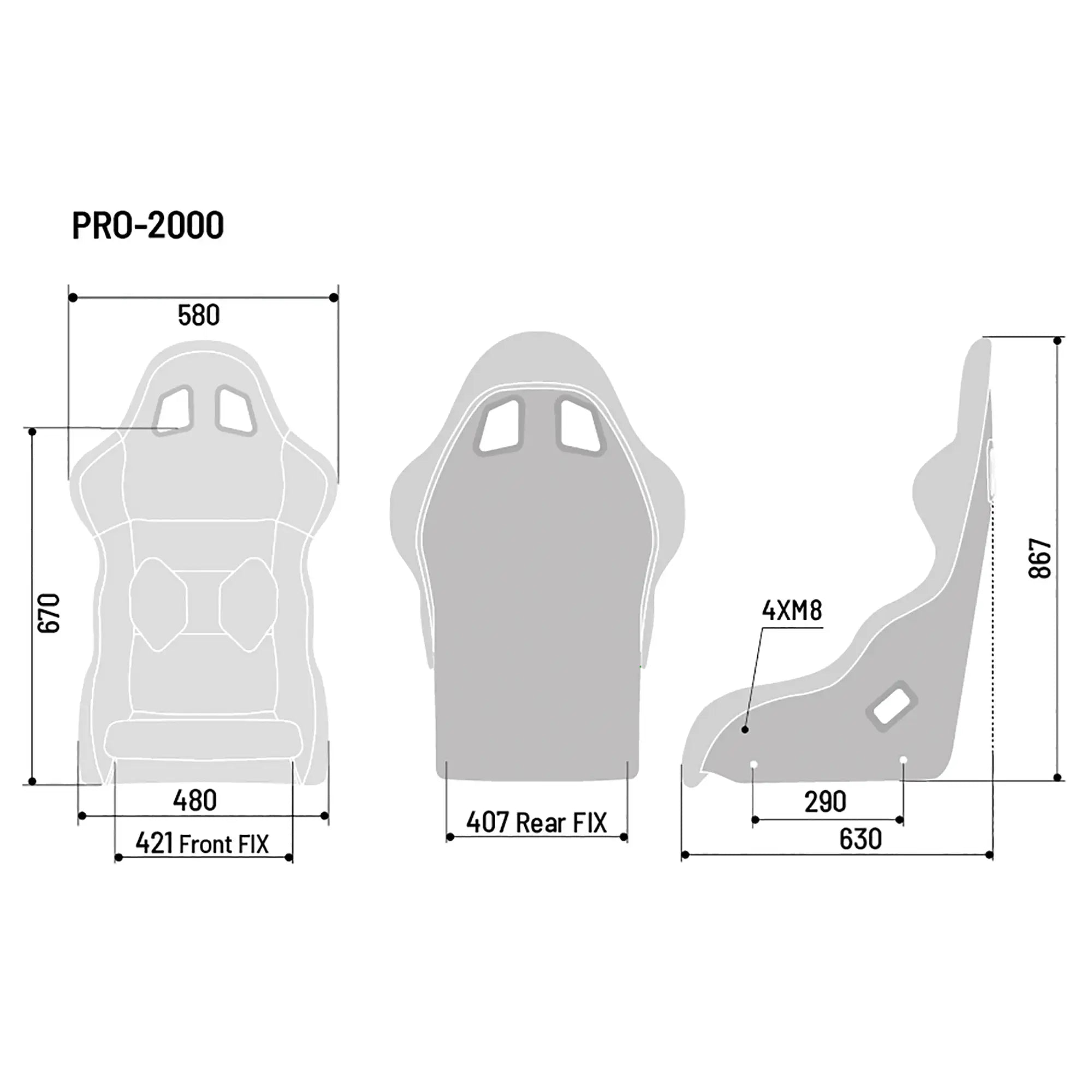 Sparco PRO 2000 QRT Martini Racing Bucket Seat