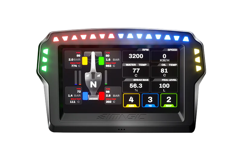 Simagic MagicDash 4 – RGB shift lights and side LED indicators
