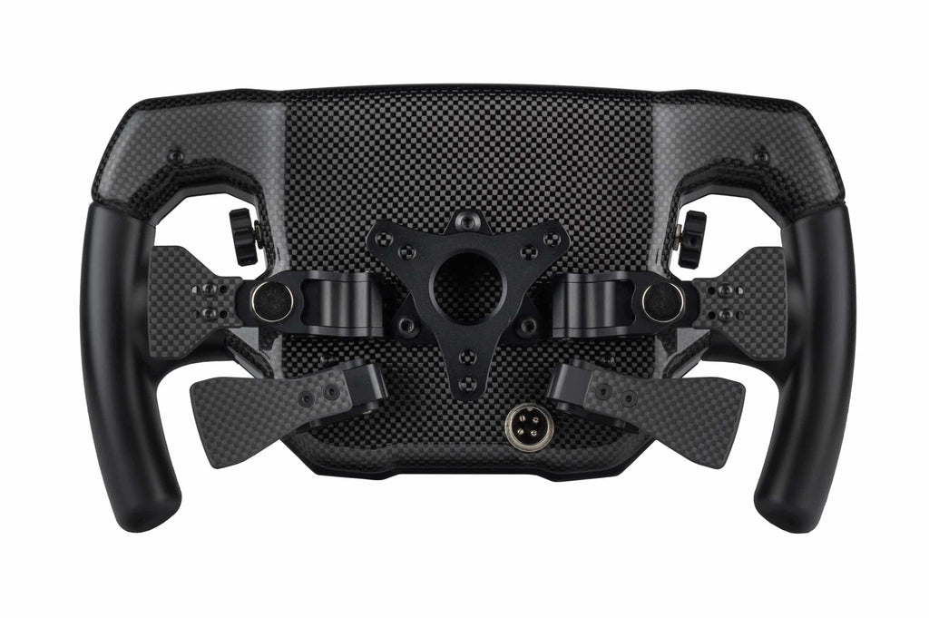 Rear view of the Rexing Mayaris 2 with paddles and aluminium hub