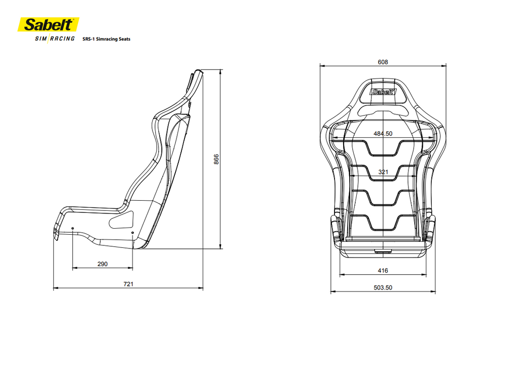 Sabelt SRS-1 Sim Racing Bucket Seat