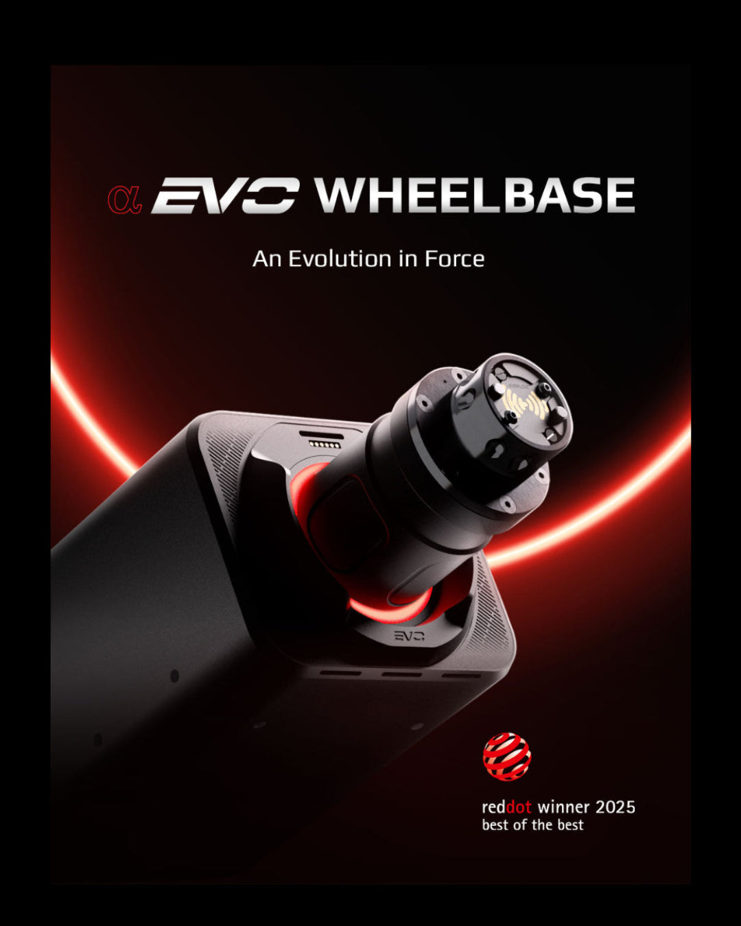 Simagic Alpha EVO sim racing wheelbase – direct drive servomotor för gaming simulatorkörning
