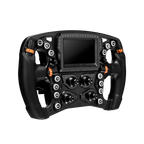 Simagic ZEUS Formula Steering Wheel – front  angle view with telemetry display
